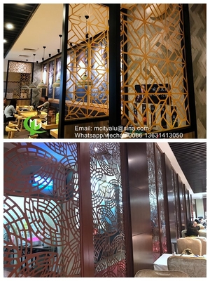 Panneau de coupe laser perforé en aluminium cnc Panneau de revêtement en aluminium métallique feuille de panneau sculptée gravée pour façade