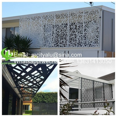 Coupe au laser Panneau perforé en aluminium pour façade de mur de rideau revêtement panneau mural avec écran perforé de 2 mm d'épaisseur