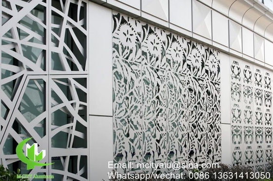 Panneau décoratif perforé en aluminium pour revêtement de façade de mur de rideau panneau mural perforé de 2 mm d'épaisseur