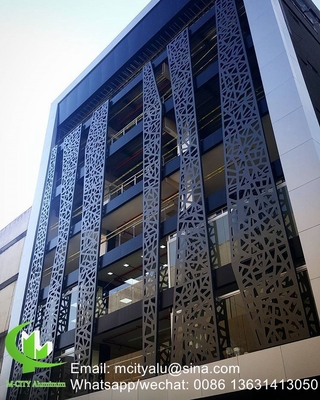 Panneau décoratif perforé en aluminium pour revêtement de façade de murs de rideau, panneau mural perforé de 3 mm d'épaisseur