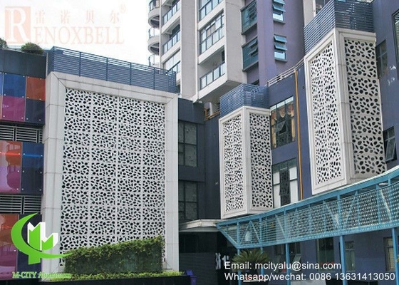 Panneau décoratif perforé en aluminium pour revêtement de façade de murs de rideau, panneau mural perforé de 3 mm d'épaisseur