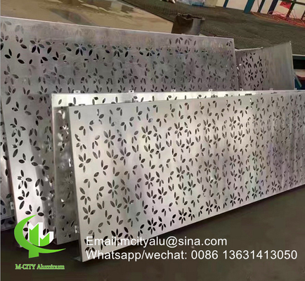 Panneau perforé en aluminium pour revêtement de façade de mur de rideau, panneau mural avec écran perforé de 2 mm d'épaisseur