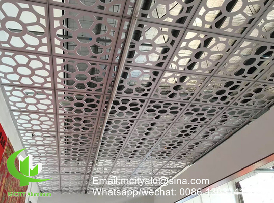 Métal Panneau décoratif perforé en aluminium pour façade de mur de rideau revêtement panneau mural d'épaisseur de 3 mm perforé elle