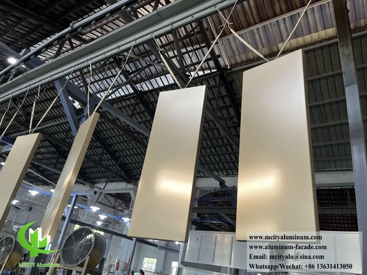 Écran métallique architectural en feuille d'aluminium avec cadre conception creuse avec lumière LED