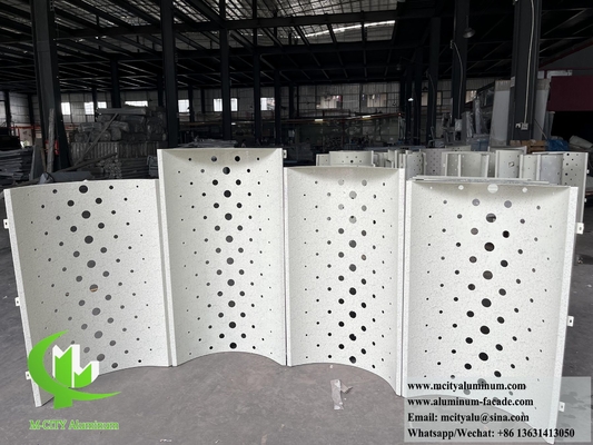 Panneaux d'aluminium pour écran métallique à découpe laser avec motif perforé