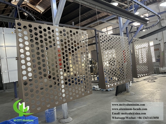 Panneau de revêtement en aluminium avec feuille métallique perforée de 3 mm d'épaisseur