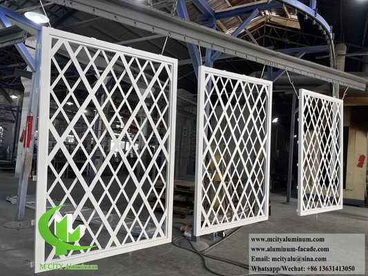 Écrans métalliques de clôtures en aluminium pour la décoration de bâtiments