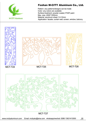 Panneau décoratif perforé en aluminium pour revêtement de façade de mur de rideau panneau mural perforé de 2 mm d'épaisseur