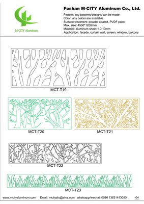 Panneau décoratif perforé en aluminium pour revêtement de façade de mur de rideau panneau mural perforé de 2 mm d'épaisseur