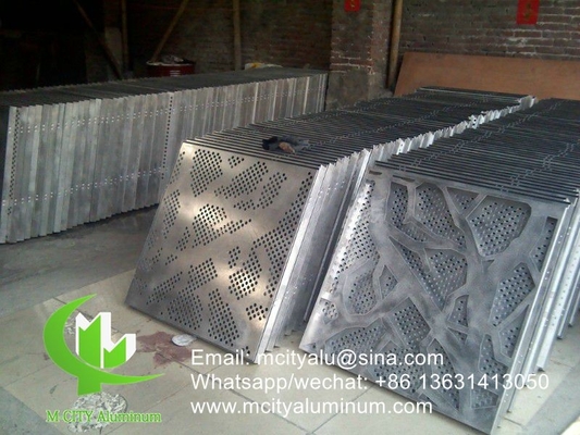 Panneau mural décoratif en aluminium chinois pour revêtement de façade avec finition en poudre en pvdf