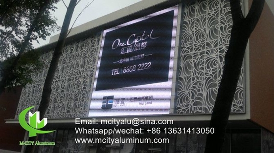 Panneau mural décoratif en aluminium chinois pour revêtement de façade avec finition en poudre en pvdf