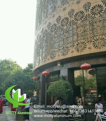 Chine Panneau décoratif à découpe laser CNC en aluminium pour panneau mural de façade Panneau de revêtement