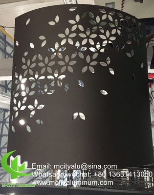 Chine usine super durable en poudre enduit d'aluminium CNC coupe au laser panneau décoratif pour façade panneau mural revêtement panneau