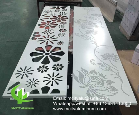Chine usine super durable en poudre enduit d'aluminium CNC coupe au laser panneau décoratif pour façade panneau mural revêtement panneau