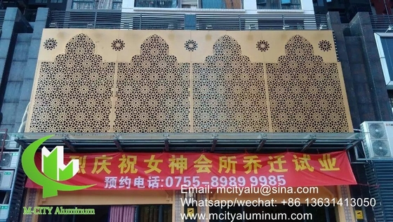 3d Chine revêtement murale en aluminium façade panneau mural revêtement panneau pour le projet de Chine
