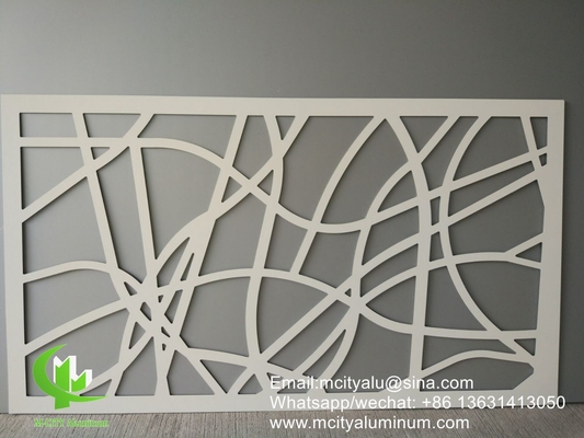 Écran de jardin en métal 3D écran de confidentialité en aluminium feuille de revêtement de façade en métal 2,5m décoration de façade murale
