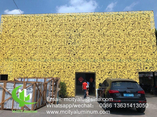 Panneau d'aluminium 3D façade revêtement mural panneau extérieur de revêtement de bâtiment pour le bâtiment face extérieure