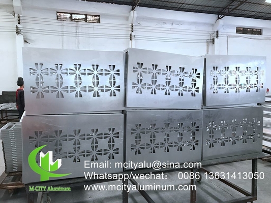 Chine usine super durable en poudre revêtue d'aluminium CNC perforé panneau décoratif pour la façade panneau mural revêtement panneau