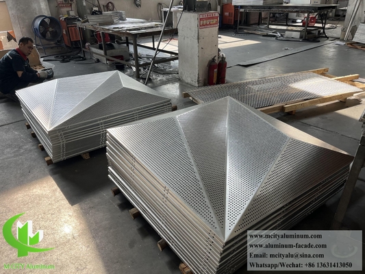Système de façade d'écran en aluminium