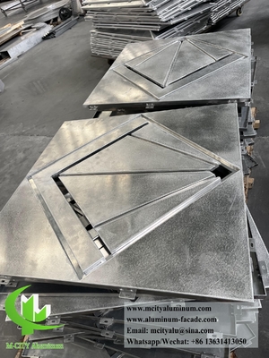 Panneau de revêtement métallique imperméable à l'eau Façades en aluminium Aluminium solide