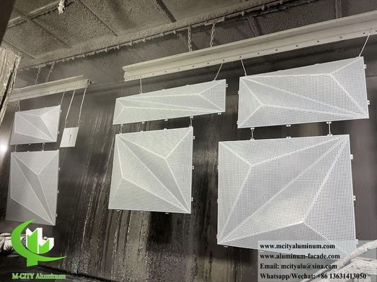 Conception de façades métalliques perforées revêtement en aluminium revêtement PVDF durable