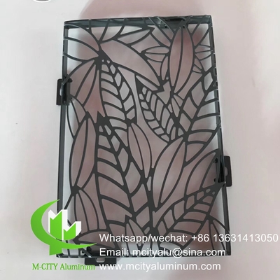 Écran de jardin en métal 3D écran de confidentialité en aluminium feuille de revêtement de façade en métal 2,5m décoration de façade murale