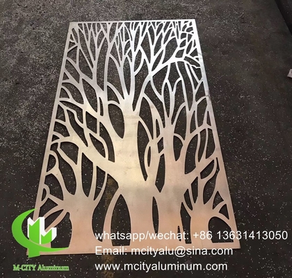 écran de jardin en métal écran de protection de la vie privée en aluminium feuille de revêtement de façade en métal 2,5m décoration de façade murale