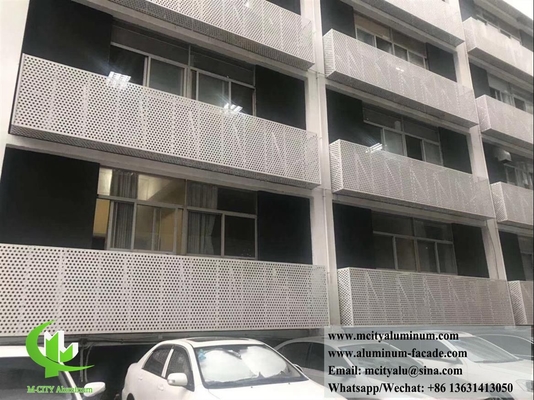 Écrans métalliques à découpe CNC Panneaux en aluminium en forme courbe Plaque métallique pour la décoration de bâtiments