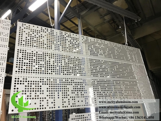 Plaque perforée en aluminium massif pour la décoration de bâtiments