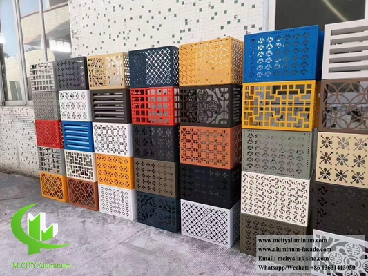 Couvercle de pompe à chaleur Couvercle AC métallique en aluminium