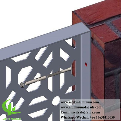 Écran métallique à découpe laser pour la décoration de clôtures d'aluminium 3 mm d'épaisseur avec motif