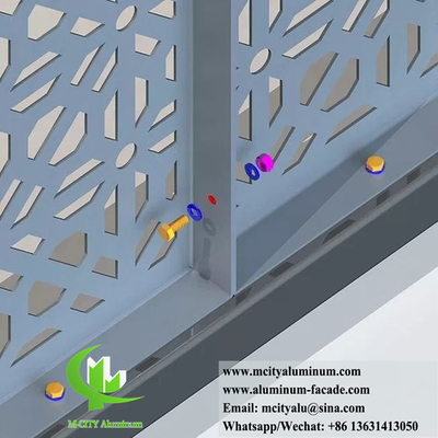 Écran métallique à découpe laser pour la décoration de clôtures d'aluminium 3 mm d'épaisseur avec motif