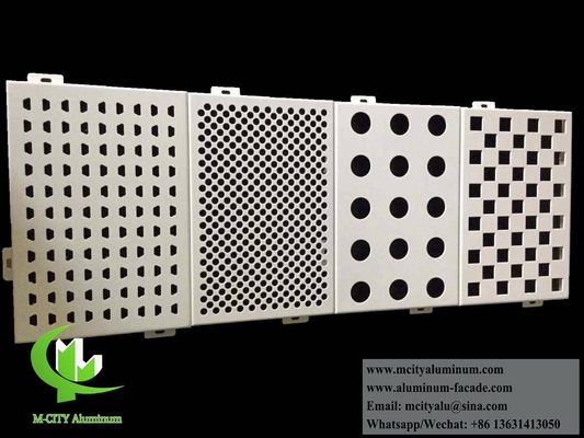 Panneau solide à revêtement d'aluminium à perforation CNC pour la décoration murale