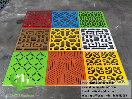 Panneau en aluminium sculpté CNC pour la décoration de revêtements muraux de façade