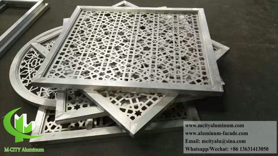 Maillage métallique à écran en aluminium avec cadre pour séparateur d'espace privé Décoration intérieure extérieure