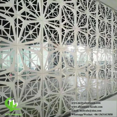 Panneaux en aluminium revêtus en métal 3D avec motifs de découpe CNC Décoration extérieure