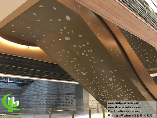 Panneaux en aluminium pour les façades de murs de bâtiments