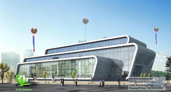 Panneaux en aluminium pour les façades de murs de bâtiments