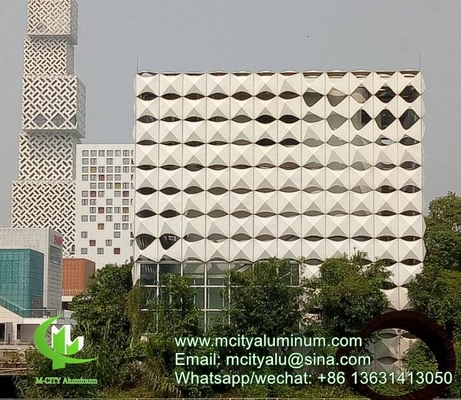 Akzo Nobel Façade perforée 3mm métallique en aluminium 3d revêtement de façade à motifs