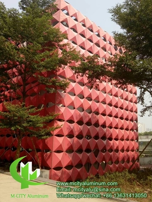 Akzo Nobel Façade perforée 3mm métallique en aluminium 3d revêtement de façade à motifs