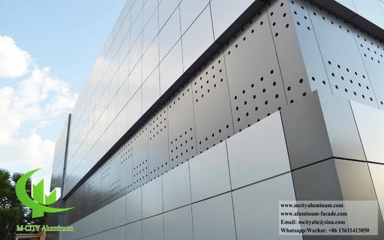 Façades métalliques Panneau de revêtement solide en aluminium Décoration extérieure des murs