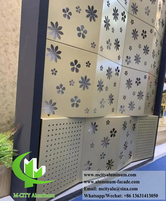 Le revêtement de façade en aluminium architectural avec forme 3D