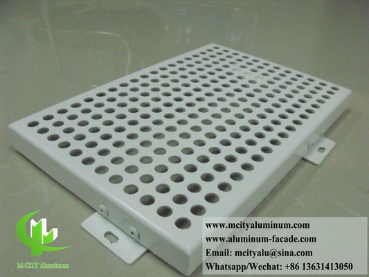 Écrans métalliques architecturaux à découpe CNC, motifs de perforation pour la décoration des revêtements muraux