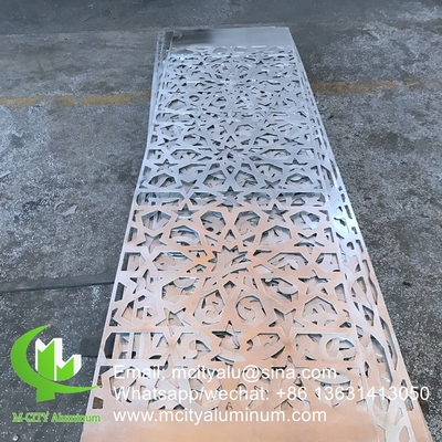 Panneau de revêtement en aluminium musulman architectural façade feuille murale extérieure de bâtiment façade pour façade extérieure