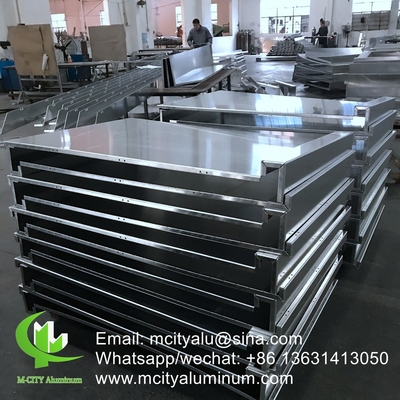 panneau massif en aluminium Panneau mural de façade en aluminium Panneau revêtement avec support pour bâtiment extérieur