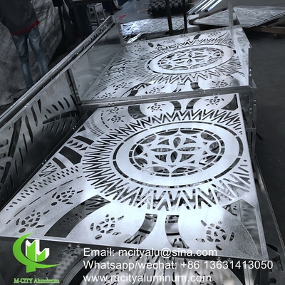 Plaque perforée d'aluminium pour fenêtre de protection de la vie privée