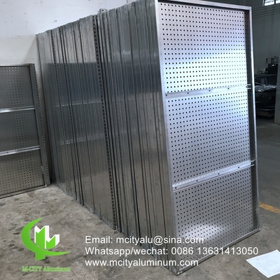 Plaque perforée d'aluminium pour façade voile de protection de la vie privée clôture avec écran de perforation métallique de 2 mm d'épaisseur