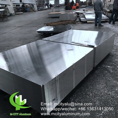 revêtement de colonne en aluminium revêtement de façade en métal feuille de pliage d'épaisseur 2,5 mm pour la décoration de façade post