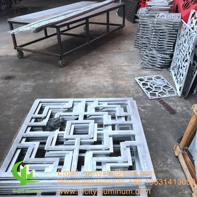 Écran de jardin en aluminium écran de confidentialité en métal feuille de métal pour la clôture de jardin décoration de fenêtre de façade