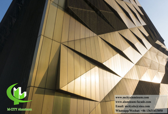 Panneau en aluminium massif architectural pour la décoration de revêtements muraux
